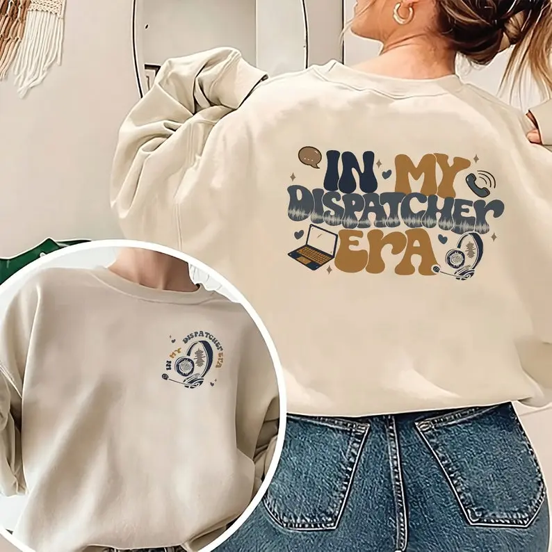 In My Dispatcher Era Sweatshirt, 911 Dispatcher Sweatshirt, Police Dispatcher Sweater