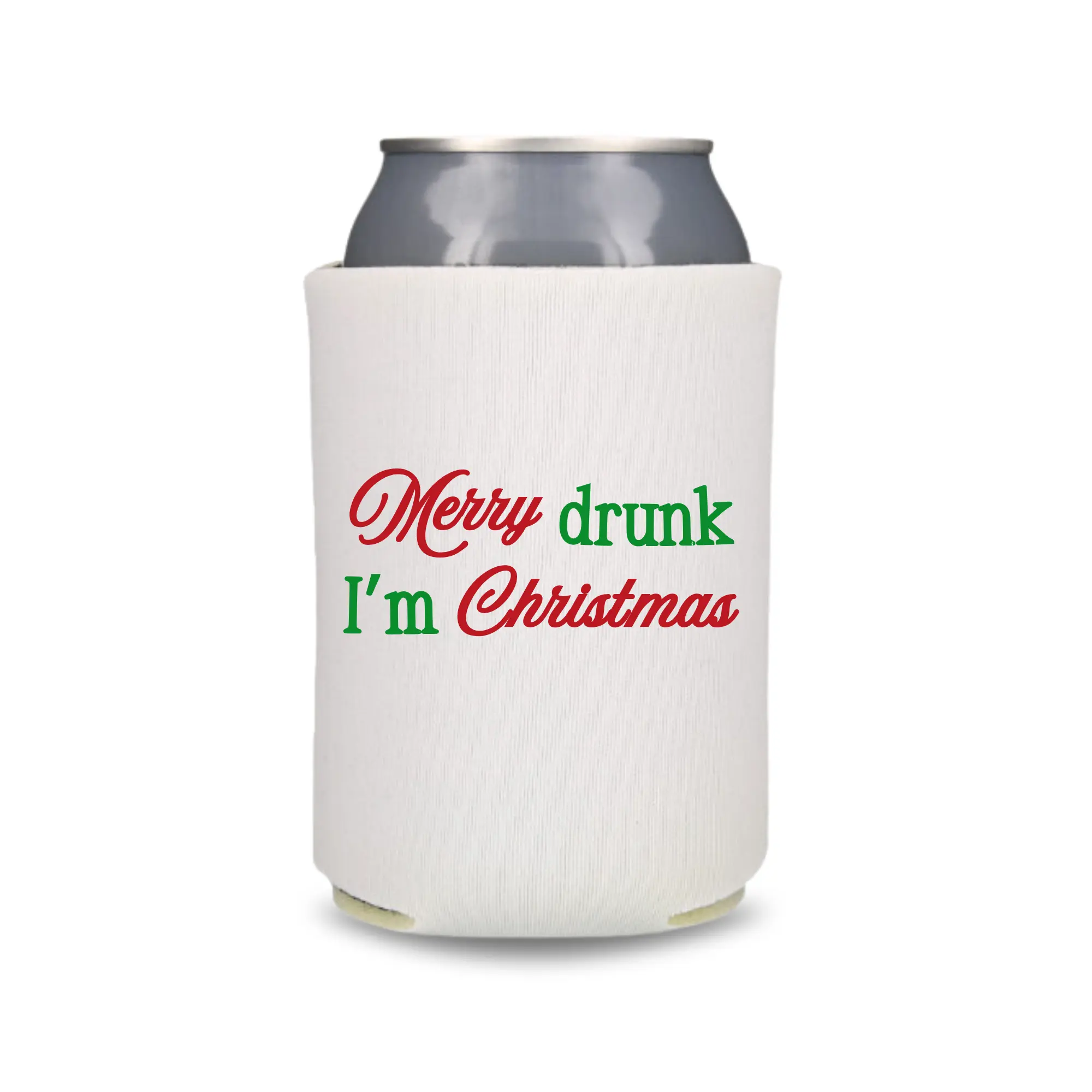 Funny Christmas Can Coolers, Christmas Coolies, Santa Claus, Christmas Gifts and Favors, White Elephant, Drink Accessory, Stocking Stuffer