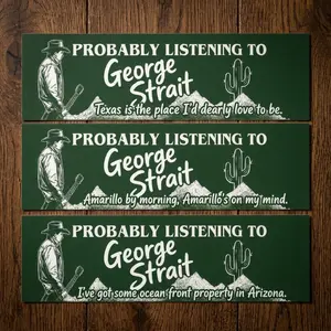 King Of Country Music Lyrics Car Magnet, Country Music Lyrics Magnet, Lyrics Car Magnet, The Perfect Gift For Fans