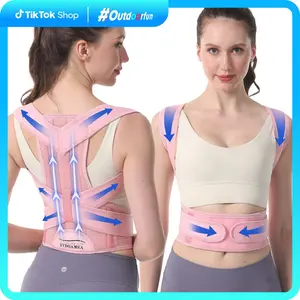 IYDoaMeaBack Brace and Adjustable Posture Corrector And Trainer for Women and Men, Back Straightener, Scoliosis and Hunchback Correction, Back Pain, Spine Support, Pink