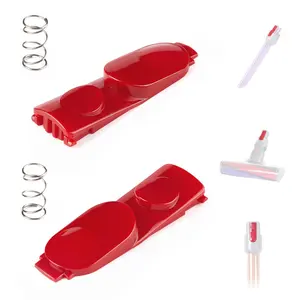 Cleaner Head Clip Latch Tab Button for Dyson V7 V8 V10 V11 V15 Vacuum Cleaner Electric Drive Replacement Parts, Button with Spring Accessories(2 Pcs)
