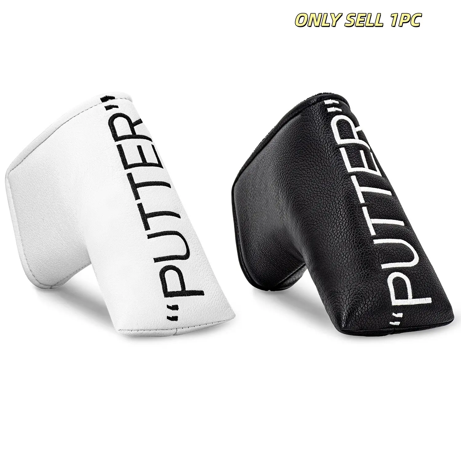 Trendy Blade Golf Putter Headcover, Soft Lined Design, Secure Closure, Durable Golf Accessory, Fits Most Standard Blade Putters, Ideal for Daily Use, Golf Equipment, Golf Gear