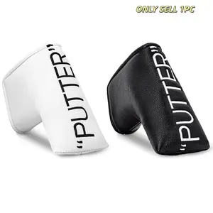 Trendy Blade Golf Putter Headcover, Soft Lined Design, Secure Closure, Durable Golf Accessory, Fits Most Standard Blade Putters, Ideal for Daily Use