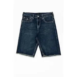 True Religion Men's Vinny Big T Flap Baggy Jean Shorts