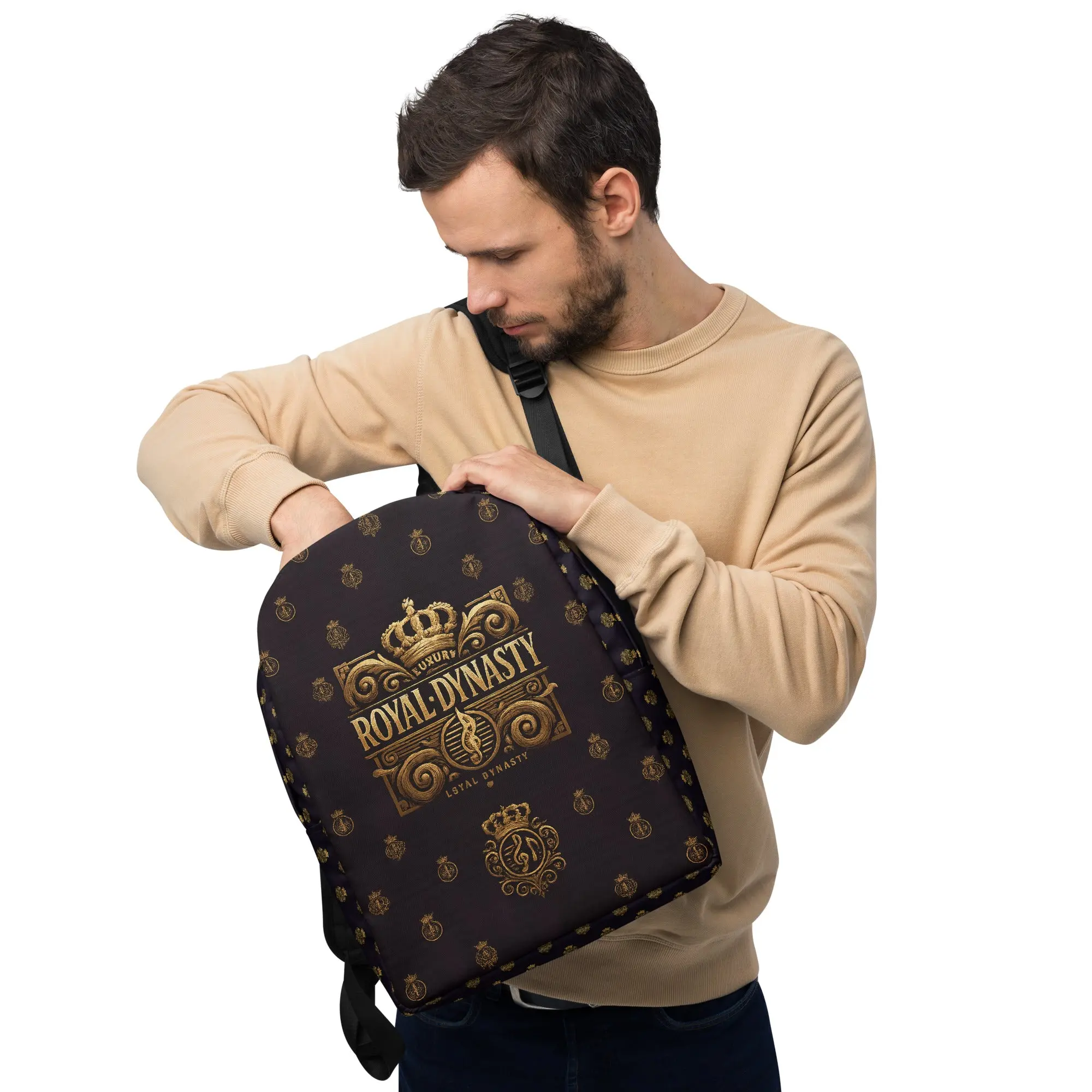 ROYALFLEX All-Over Backpack for Adults, Multi-Compartment Design with Zip Closures, Max Weight 44 lbs, Meets EU Standards, Daily Use, Hidden Pocket, Unisex, Zipper Sliders, 12.2″ Width, 16.1″ (41 Cm) Height, High-Capacity