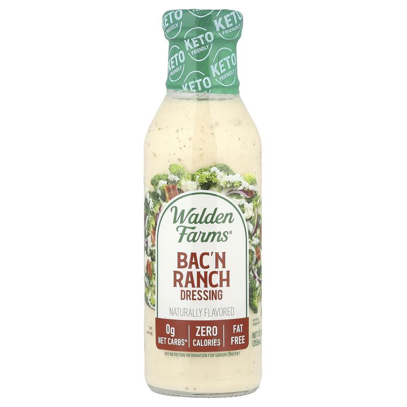 Walden Farms Bac'n Ranch Dressing, 12 fl oz (355 ml)