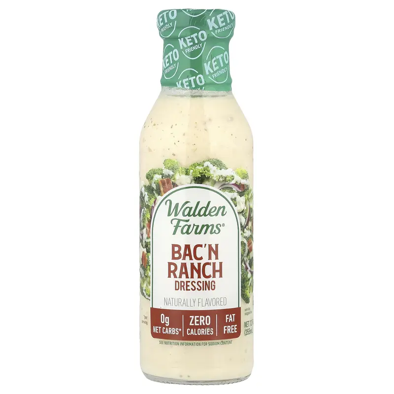 Walden Farms Bac'n Ranch Dressing, 12 fl oz (355 ml)