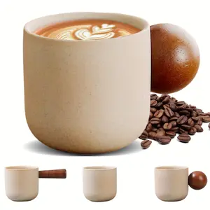 1PC 150ml/5oz Ceramic Espresso Cups, Small Round Ceramic Coffee Mug with Handle, Classic Handmade Vintage Espresso Cups American Coffee Latte, Vintage Japanese Style Expresso Shot Cups for Cappuccino, Espresso