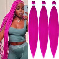 Hot Pink Braiding Hair 3 Packs