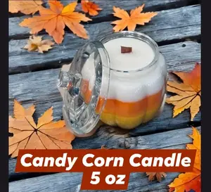 Candy Corn Candle 5 oz - Perfect for Fall Decor and Aromatherapy