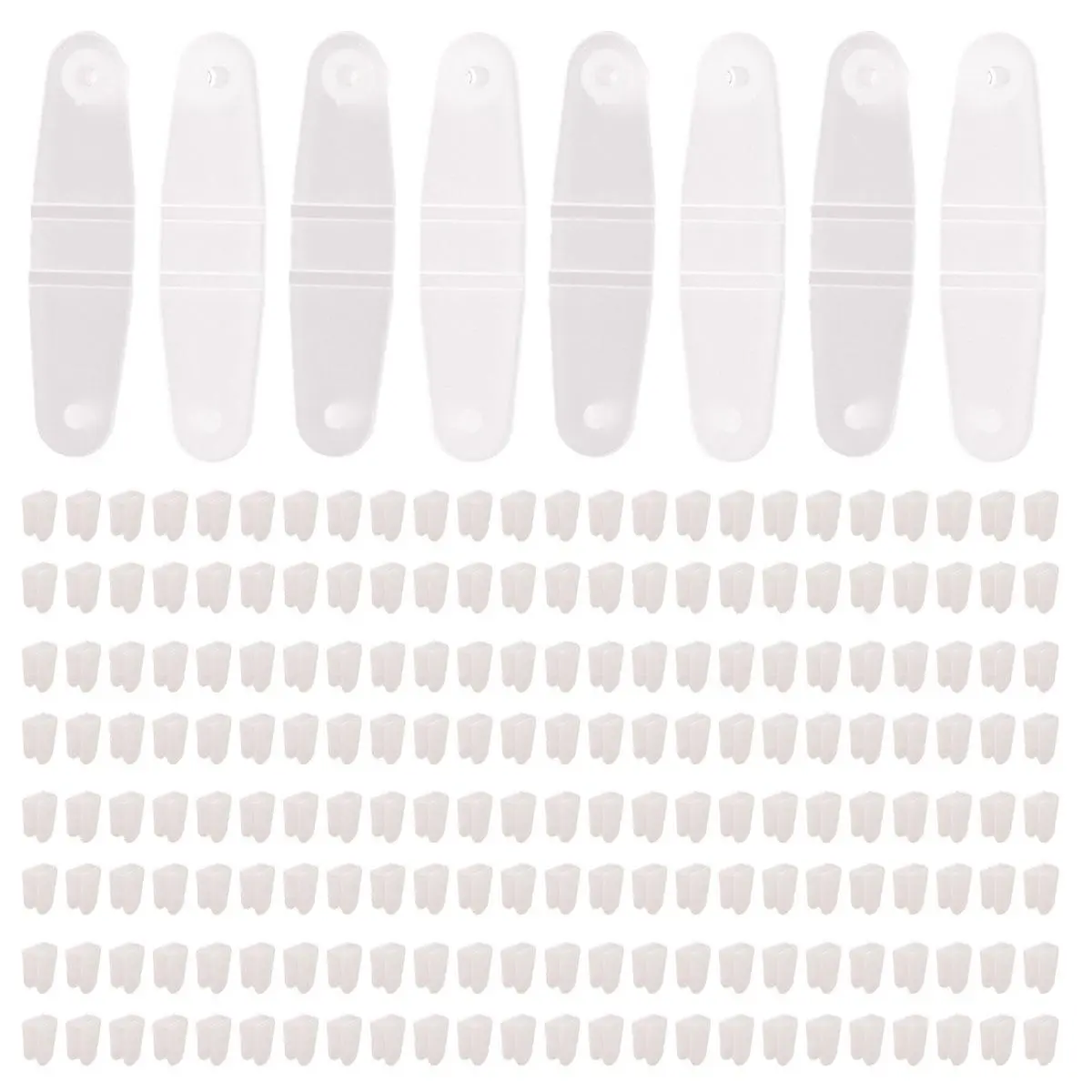 200 Pcs Plastic Keychain Clips, Acrylic Keychain Connector, Clear Keychain Clips for Crafts, Keychain Attachment