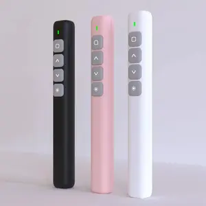 Wireless Presentation Pen, 1 Count USB RF Remote Control Flip Presenter Pointer, PPT Slide Advancer Pen, Office Presentation Supplies