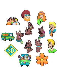 14 Cartoon Detective Dog Shoe Charms, Iconic Spotted Dog Role, Perfect Accessory, Fashion Footwear Decoration, Anime Lover Gift