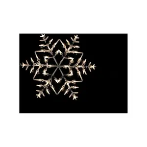 Northlight 16" White Lighted Snowflake Christmas Window Silhouette Northlight