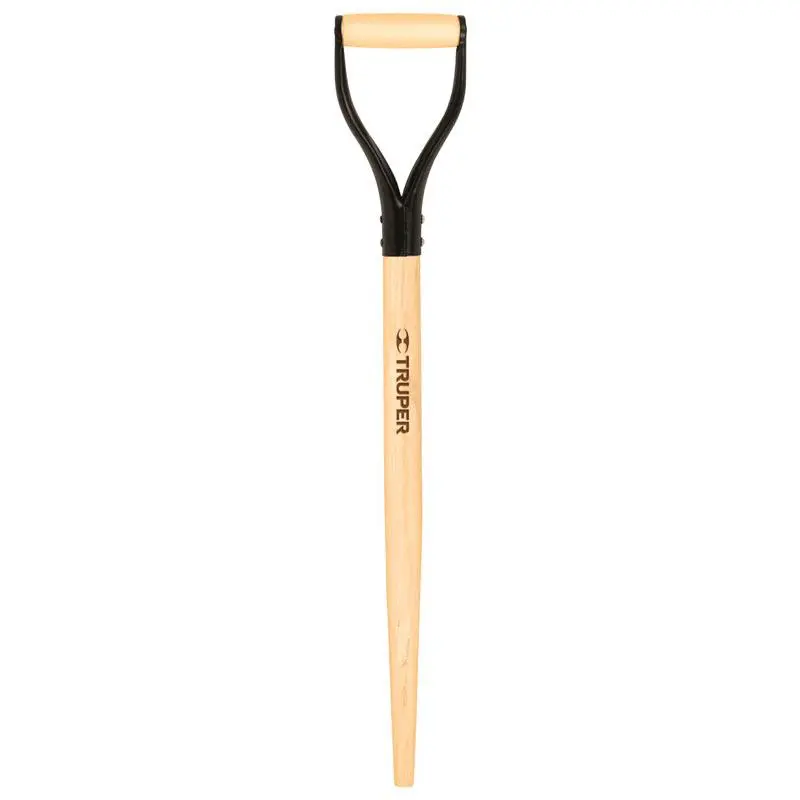 212 MAIN Truper 7814643 24 in. Closed Back D-Grip Natural Wood Handle Replacement, Durable Gardening Tools for Spades & Shovels