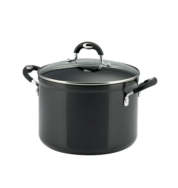 8 Qt Gray Style Covered Stock Pot, Kitchen Cookware