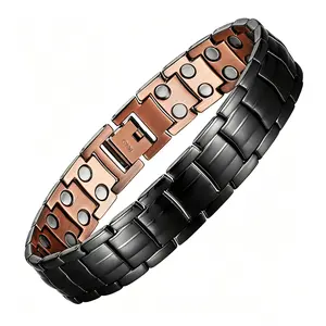 City Fashion Copper Bracelet for Men-Magnetic Bracelets 99.99% Pure Copper Jewelry Gift with Adjustable Sizing Tool,Magnetic Jewelry ,Outdoorfun Durability Trendy Stack Bangle