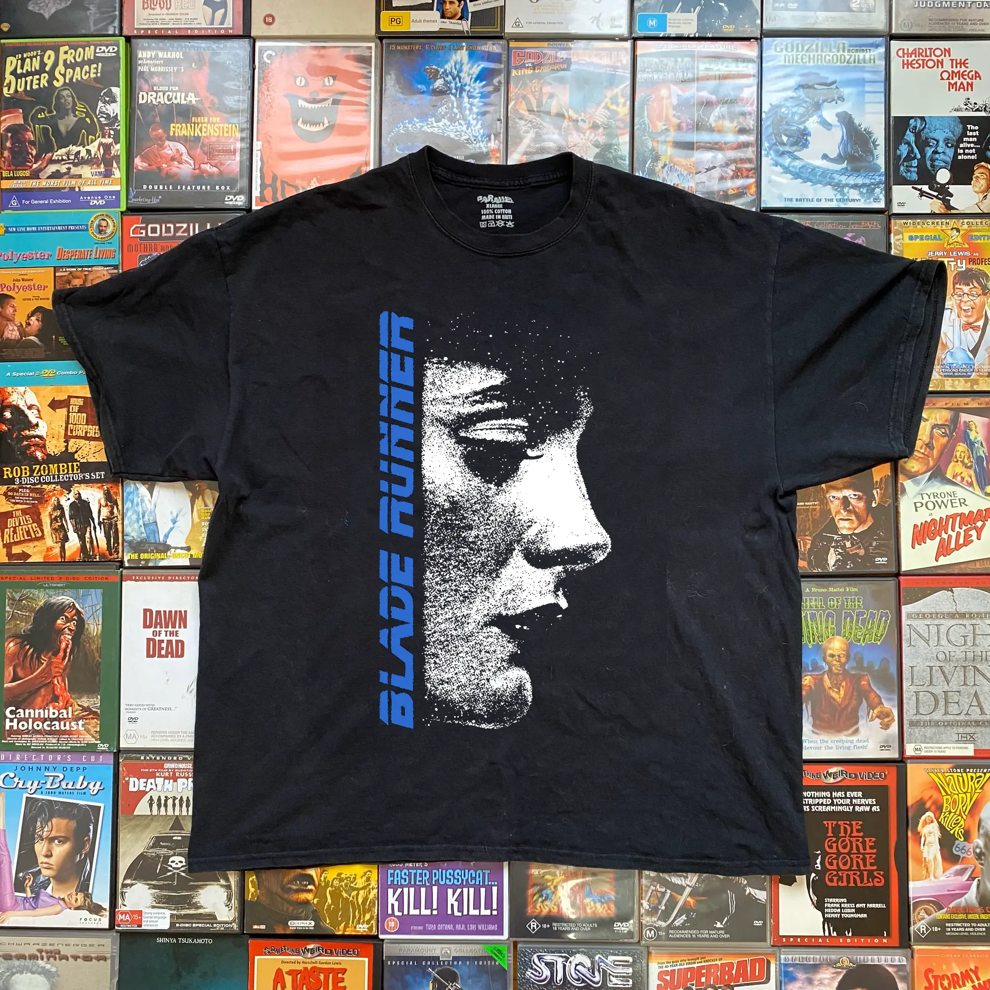 Blade Runner Promo Black T-Shirt Graphic Tee Heavy Cotton Tee Shirt, 100% Heavy Cotton Shirt