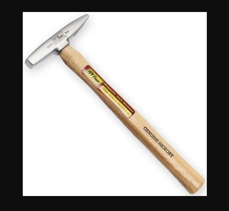 Ivy Classic Magnetic Tack Hammer - 5oz, 10in Hammer Head, Drop-Forged, Fully Polished, Contoured Lacquered Hickory Wood Lacquered Grip, Hand Tool for Woodworking Hardware Projects