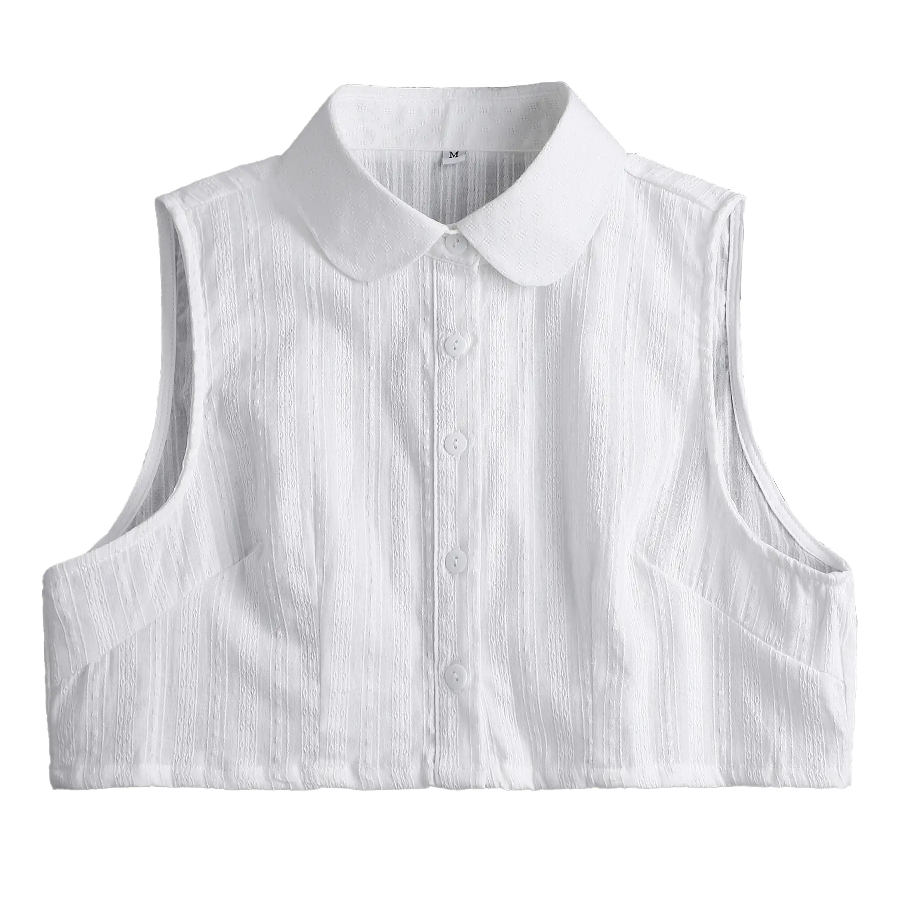 Ladies' decorative fakes collar with a pure cotton round collar is available in various size specifications, including M, L, XL and 2XL. It can be paired with all kinds of coats and is suitable for wearing on various daily occasions. Ladies' decorative fakes collar with a pure cotton round collar is available in various size specifications, including M, L, XL and 2XL. It can be paired with all kinds of coats and is suitable for wearing on various daily occasions.