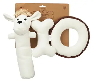 Pata Pal Eco Squeaky Puppy Pet Chew Toy- Ultimate Dawgy Set