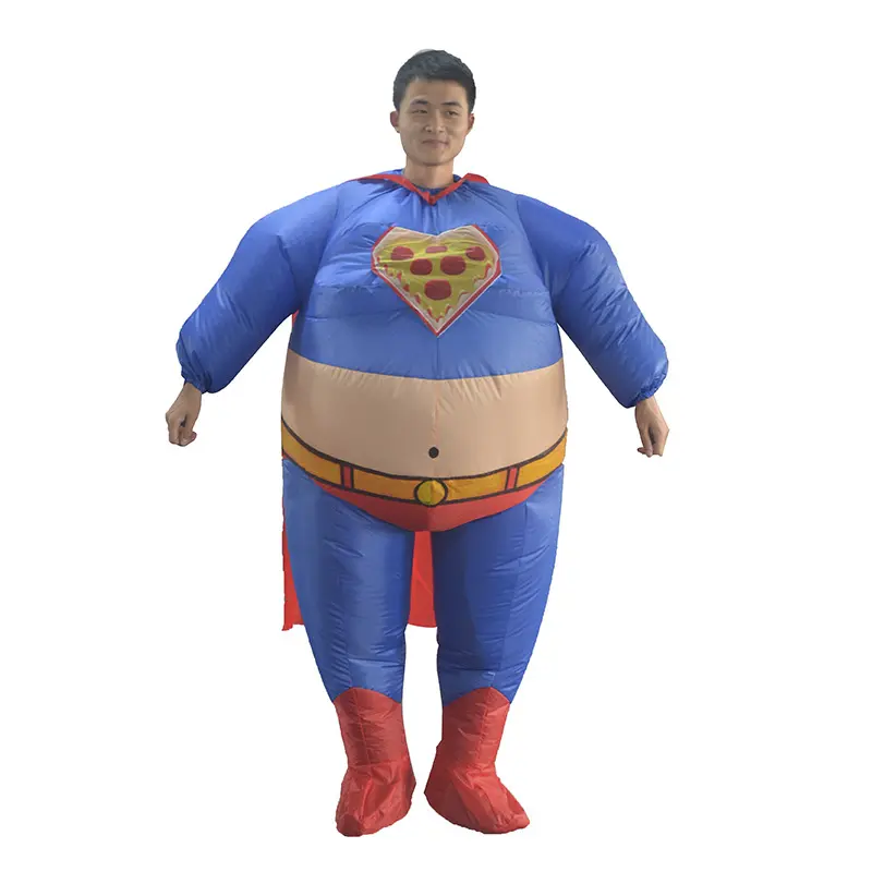 Blue Love Superman Inflatable Suit