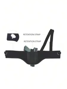 1pc Deep Conceal Shoulder Gun Holster, Unisex Armpit Pistol Holster, Adjustable For Left And Right Shoulder