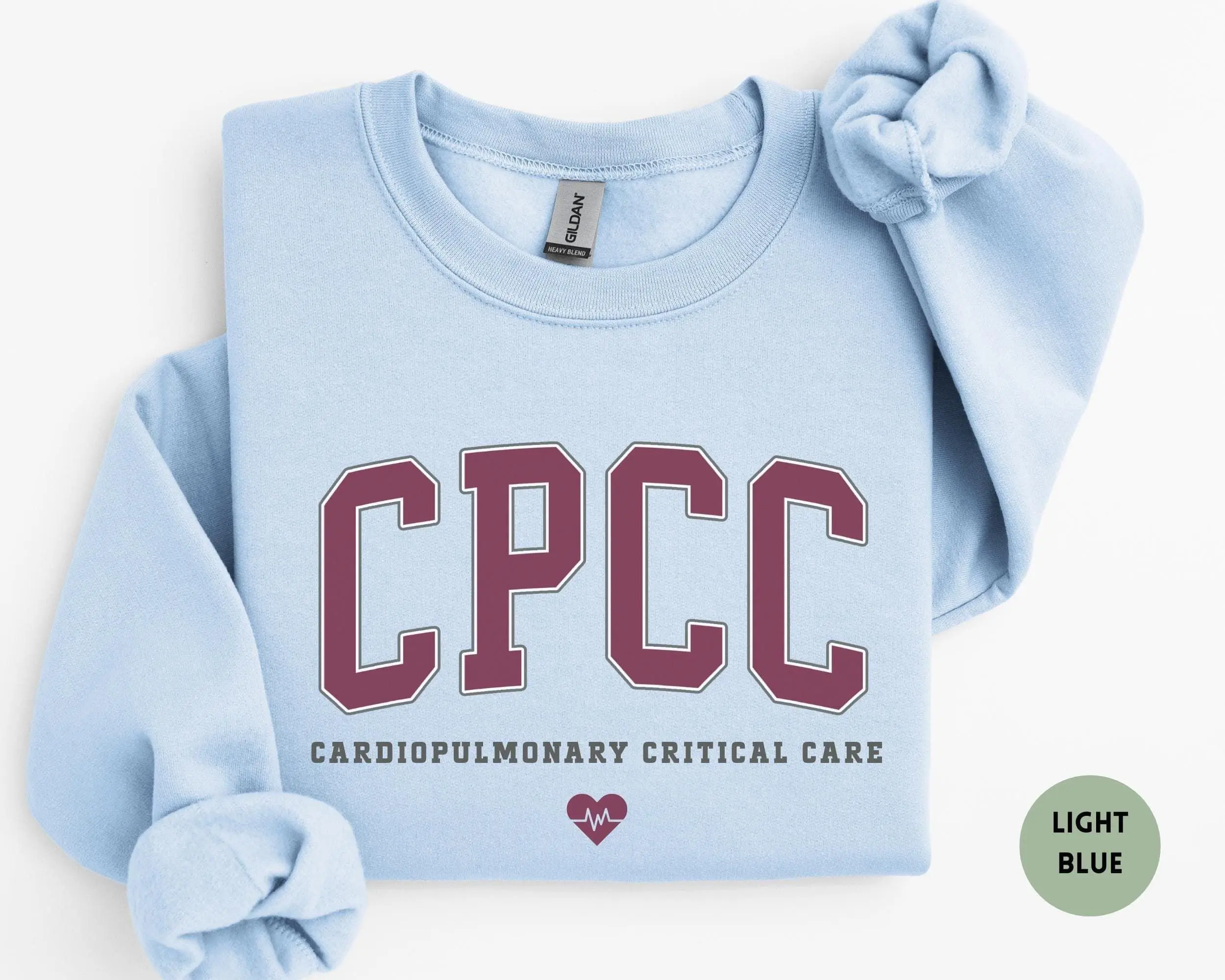 Cardiopulmonary Critical Care Sweatshirt – CPCC Nurse Crewneck, Cardio Pulmonary Gift for Nurse