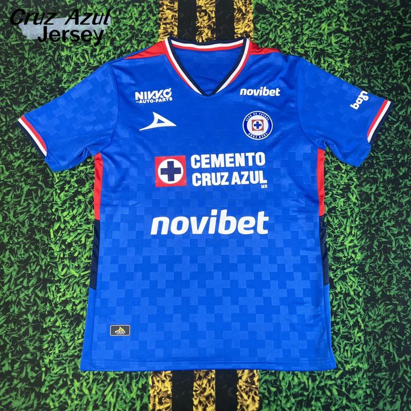 2526 Mexico League  Cruz Azul Away Black Long Sleeve Top Soccer Jerseys LIGAMX Fan Edition