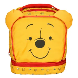Disney Winnie The Pooh 3D Character Lunch Box 9" Insulated Dual Compartment Tote