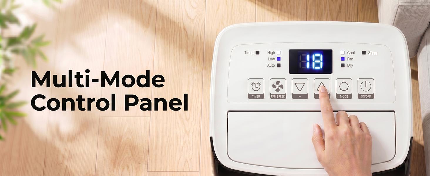 8000/14000 BTU Portable Air Conditioner - 3-in-1 Cooling, Dehumidify, Fan - 350 sq ft/750 Sq Ft Cooling Coverage, Quiet, Long-Term Durability for Bedroom, Office,dorm essentials,home essentials