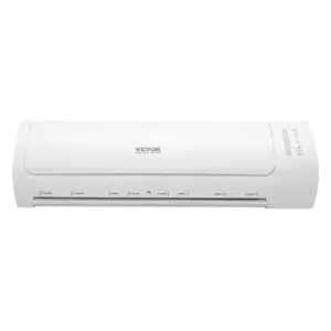 VEVOR Laminator Machine, Cold and Hot Laminator for Max A3 Paper Size, 1 min Quick Warm Thermal Laminator, 3-5 mil Thickness, Ideal for Home, Office, Business, or School Supplies, White + Grey