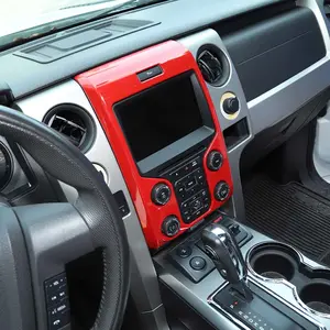For Ford F150 2013 2014 Central Control Dashboard Panel Trim Cover F150 Car Interior Car Interior Accessories Replacement car interior decor