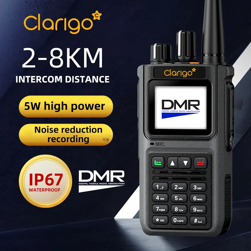 Clarigoc DP999 Nationwide Coverage Walkie Talkie, Mini Handheld Two-Way Radio for Security, Construction Site, Office Building & Fleet Use.Minimum order quantity: 10 units.