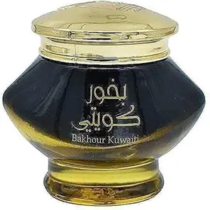 Bakhoor Kuwaiti - 40G Authentic Arabic Wood Chip Solid Incense - Aroma Lasts All Day - Ideal for Prayer Namaaz Ceremony Meditation