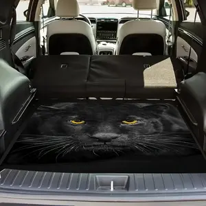 1pc Car Trunk Liner Mat - Heavy-Duty Black, Non-Slip Cargo Floor Mat for SUVs, Sedans, Minivans - Easy to Clean Interior Protection Against Spills, Dirt, Scratches - Compatible with Most Vehicles, Liner, Stylish Truck Accessory