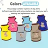 6pcs Pet Vest Set, Sleeveless Breathable Lightweight Spring Summer Apparel for Small-Medium Dogs & Cats, Pet Clothes