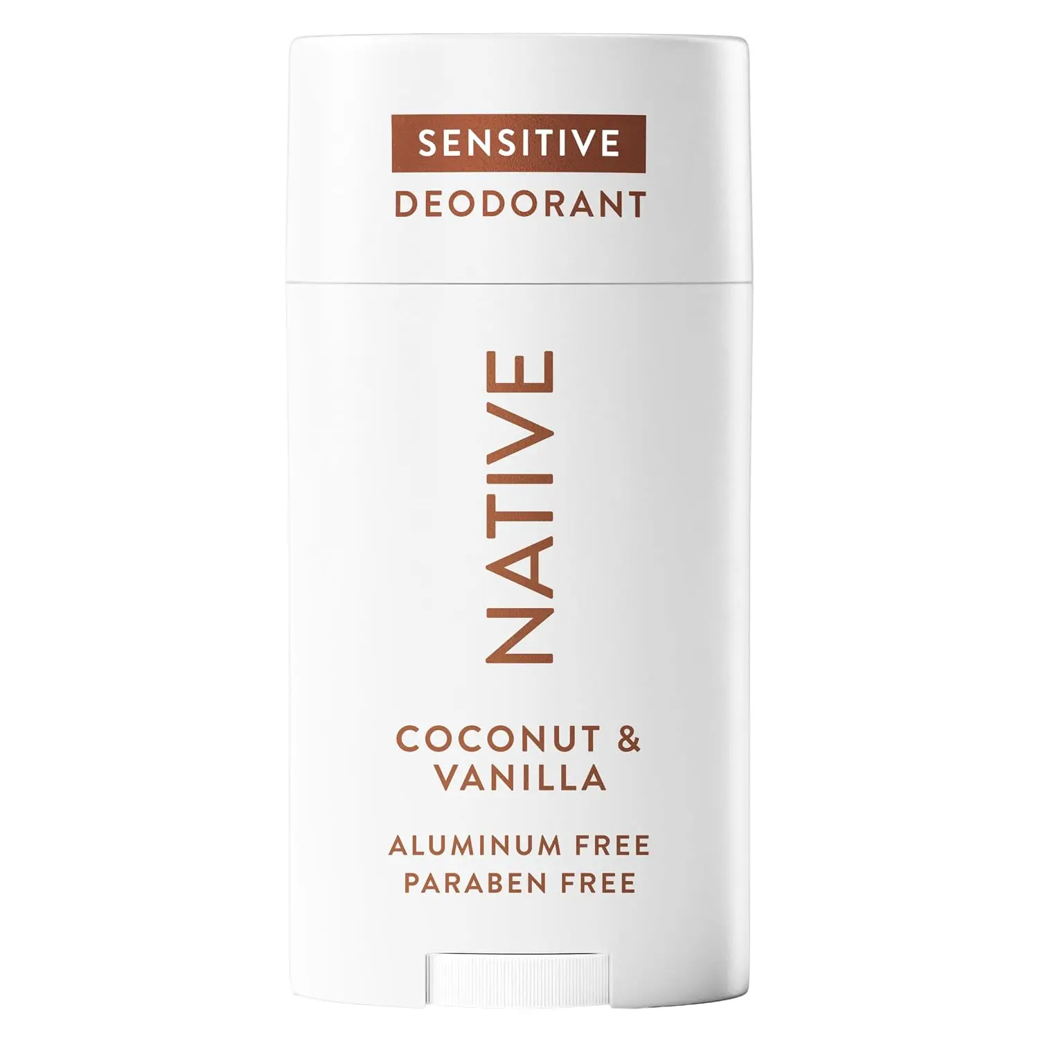 Native Sensitive Aluminum-Free Deodorant for Women & Men, Naturally Derived Ingredients, 72-Hour Odor Control, Baking Soda, Coconut Oil, Shea Butter, Coconut & Vanilla Scent