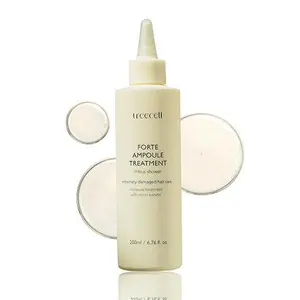 Treecell Forte Liquid Ampoule Treatment (200ml/6.76 fl. oz.) - Haircare for Dry, Damaged Locks, 5-Min Use, Deep Repair with Amino Acids & Proteins to Strengthen, Hydrate, Restore Smooth Shine