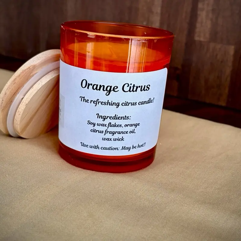 Orange Citrus Candles – Bright & Refreshing Scent