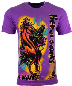 Rebel Saints By Affliction Men's T-shirt PANTHER Premium Quality