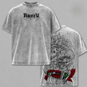 Broly Legendary Super Saiyan Dragon Ball Z Vintage Anime T-Shirt - Mens Oversized Soft Cotton Graphic Tee 90s Graphic American Casual Short Sleeve Tee | Premium Soft Cotton Classic Unisex T-Shirt for Daily, Gym & Streetwear
