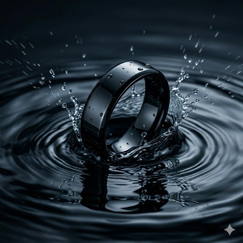 Obsidian Ring — Stainless Steel Ring for Men and Women: Sleek, Stylish, and Minimalist Premium Hand Accessory