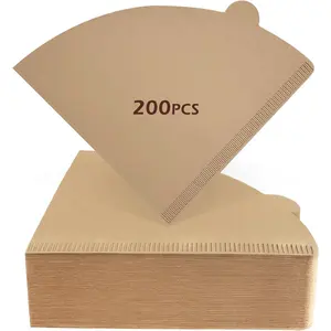 200 Count Coffee Filters 2, Cone Coffee Filters, Unbleached  Disposable Paper Filter 2-4 Cup Fits for Pour Over Dripper and Coffee Maker, Suitable for  Coffee Shop Commercial