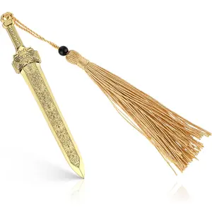 Sword Bookmark with Tassels Metal Book Mark  Bookmark for Men Women Office School  Library Bookstore