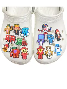 15pcs Cartoon Brainrot Theme Shoe Accessories Set, Fits Hole Shoes, Perfect Party Gift for Boys & Girls, Game Enthusiasts' Collection, Shoe Charm Sets Decor