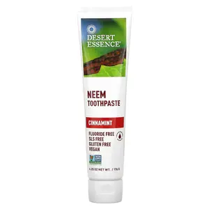 Desert Essence Neem Toothpaste, Cinnamint, 6.25 oz (176 g)
