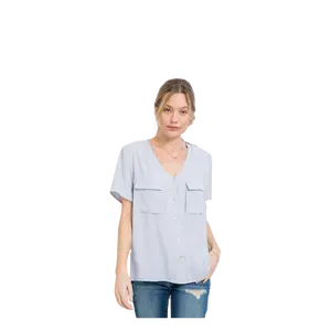 Lilac 2 Pocket Blouse