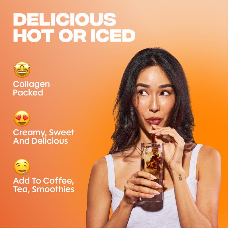 EVERYDAY DOSE 14 Serving Mild Roast Coffee+ with Caramel Creamer+ with Collagen & Probiotics & FREE Tumbler