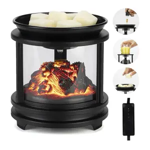 Campfire Wax Warmer with Timer 3-in-1 Oil Burner Electric Candle Wax Warmer for Scented Wax Melts Home Office Bedroom Gifts & Decor